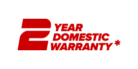 2 Year Domestic Warranty*